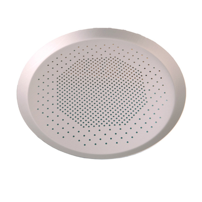 RK Bakeware China-Hard Coat Anodized Perforated Thin Crust Pizza Pan για την καμπίνα πίτσας