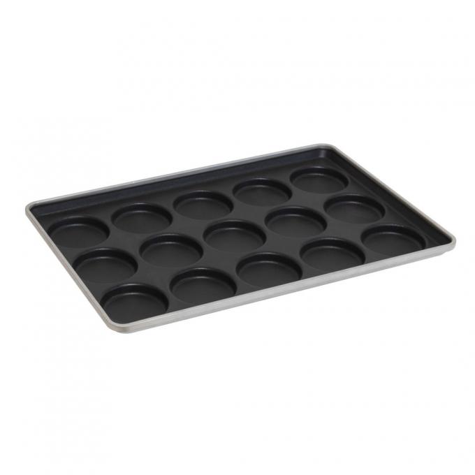 Rk Bakeware China-52345 Aluminized Steel 24 Mold 3.31 Oz. Hamburger Pan / Muffin Top Pan