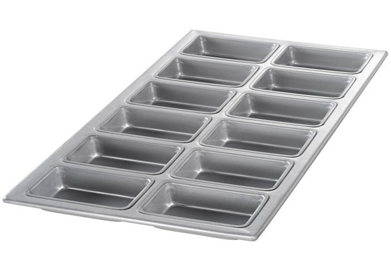 RK Bakeware China Foodservice NSF 12 διαμερίσματα Μίνι ψωμί Ειδικό ψωμιού Πανικιά γυαλισμένη αλουμινωμένη ατσάλινη κατσαρόλα