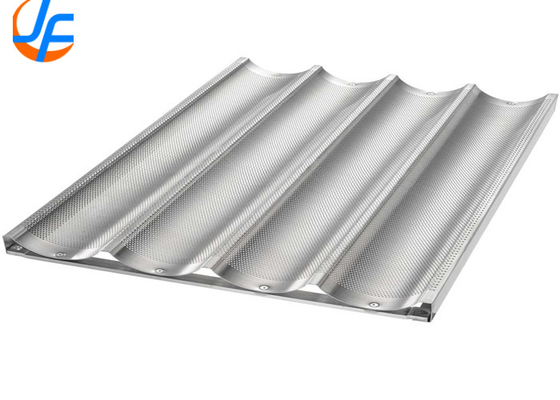 RK Bakeware China Foodservice NSF 16 Gague Αλουμινίου Loaf Pans Uni Lock Αλουμινοποιημένο χάλυβα Baguette / Γαλλικό ψωμί