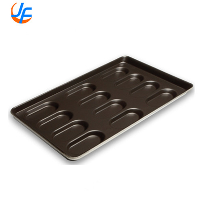 RK Bakeware China Foodservice Commercial Slicone Glazed Hot Dog Bun Pan Για χονδρικές αρτοποιίες