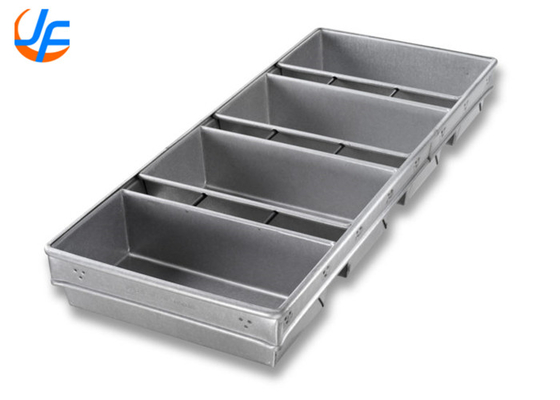 RK Bakeware Κίνα-Σικάγο Μεταλλικό 4 ιμάντες Ανοιχτό Top Pullman ψωμί Παν για χονδρικές αρτοποιίες