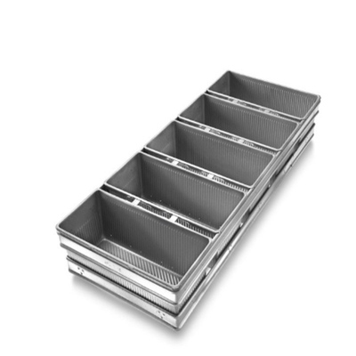 Rk Bakeware China Manufacturer-4 Strap Glazed Aluminized Steel Pullman Loaf Pan/ Tank Loaf Pan/Vienna Loaf Pan (Συσκευές για ψωμί)