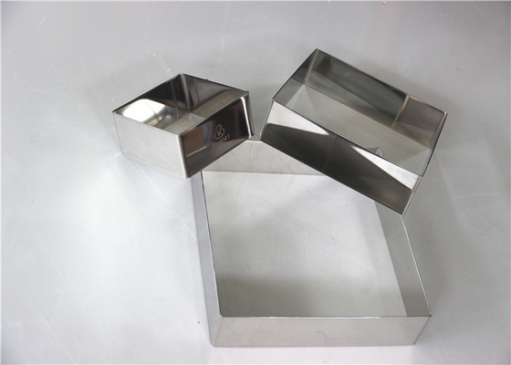 RK Bakeware China Foodservice NSF Custom Stainless Steel Square Mousse Τροχαίο Δαχτυλίδι