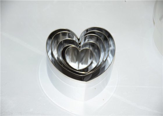 RK Bakeware China Foodservice NSF Ατσάλινο Mousse Cake Ring, Στρογγυλή Καρδιά τετράγωνο Dessert Mousse Ring