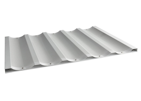 RK Bakeware China Foodservice NSF 5 Loaf Αλουμινίου Τραπέζι Φαγητό Νόνστικ Wide Slot Baguette Γαλλικό ψωμί τηγάνι