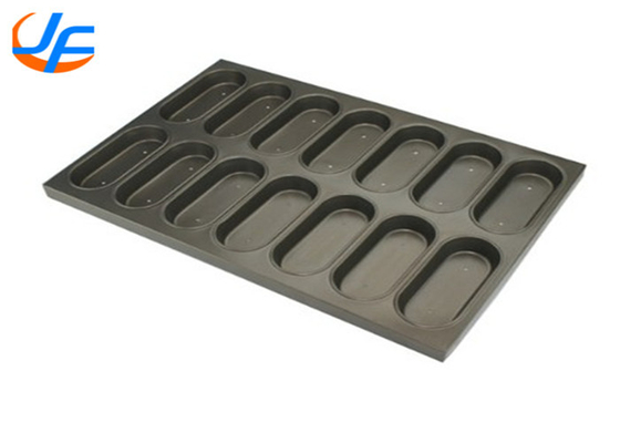 RK Bakeware Κίνα Υπηρεσία τροφίμων Αλουμινωμένο Οβάλ Muffin Baking Pan Square Muffin Baking Tray