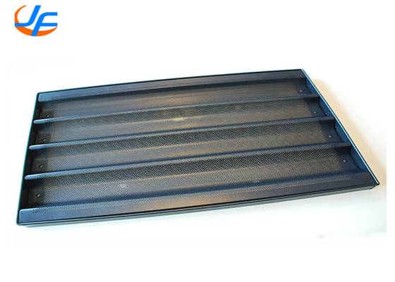 RK Bakeware China Foodservice 5 σειρές Αλουμινίου Nonstick Perforated Baguette Τραπέζι