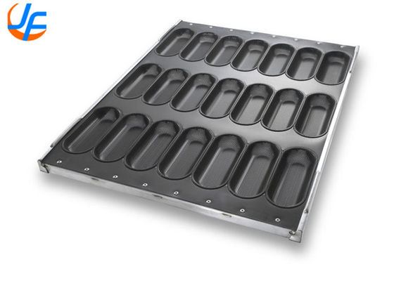 RK Bakeware China Foodservice 49015 Σικάγο Μεταλλικό Γυαλισμένο Αλουμινωμένο Χάλυβα Full Size Sub Sandwich Bun Baking Pan