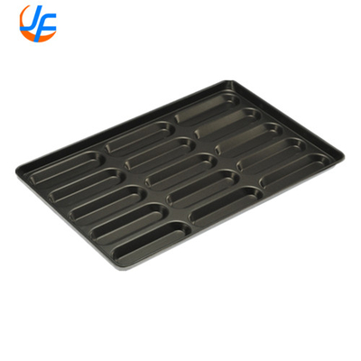 RK Bakeware China Foodservice Commercial Slicone Glazed Hot Dog Bun Pan Για χονδρικές αρτοποιίες