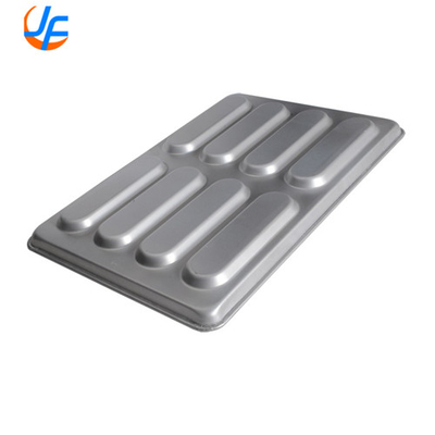 RK Bakeware China Foodservice Commercial Slicone Glazed Hot Dog Bun Pan Για χονδρικές αρτοποιίες