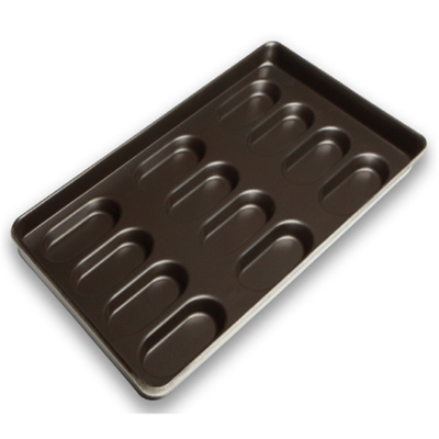 RK Bakeware Κίνα Υπηρεσία τροφίμων NSF Nonstick Hamburger Bun Baking Tray Hot Dog Bun Bread Pan