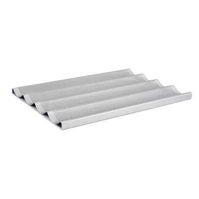 RK Bakeware China Foodservice NSF 5 Loaf Glazed Aluminum Baguette Τραπέζι μαγειρέματος Γαλλικό τηγάνι ψωμιού