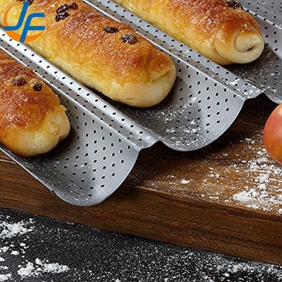 RK Bakeware China Foodservice NSF 5 Loaf Nonstick Αλουμίνιο Eurogliss Baguette Τραπέζι μαγειρέματος/ Γαλλικό τηγάνι