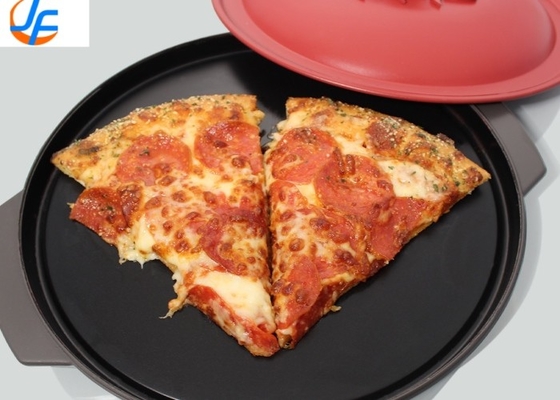 RK Bakeware China Manufacturer-Pizza Hut Hardcoat Anodized Hardcoat Anodized Thin Crust Pizza Pans (Πιτσαρίες με ανωτικό χρώμα)