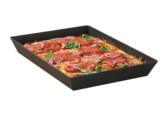 RK Bakeware China Foodservice NSF Commercial Hard Coat Aluminum Pizza Pan / Detroit Pizza Pans 8&quot; X 10&quot; X 2,38&quot;