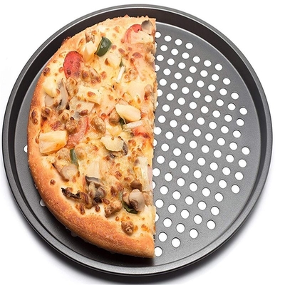 Rk Bakeware China Manufacturer-Nonstick Αλουμινίου Πίτσα Δίσκος με Rim