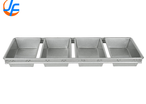 RK Bakeware Υπηρεσία τροφίμων NSF Εμπορική 4 ιμάντες Αλουμινίου ψωμί ψωμί πακέτα γυαλισμένα