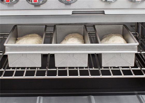 RK Bakeware China Foodservice NSF 3 Strap 800g Γυαλισμένο Αλουμίνιο Pullman Loaf Pans Πιτάκια