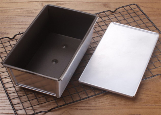 RK Bakeware China Foodservice NSF Custom Mini Loaf Pan Nonstick Pullman Ψωμί Loaf Pan Φλουτιζόμενη φιάλη με κάλυμμα