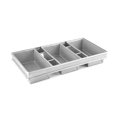 Rk Bakeware China Manufacturer-6 Strap Glazed Aluminized Steel Bread Loaf Pan/Sandwich Loaf Pan/Jumbo Loaf Pan/Πακέτο ψωμιού από αλουμινισμένο χάλυβα