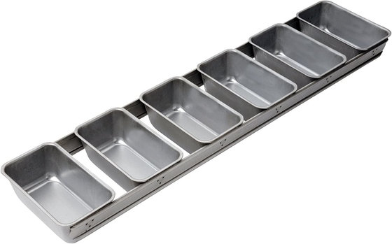 Rk Bakeware China Foodservice 906925 Commercial Bakeware 6 Strap Bread Pan Ασημένιο