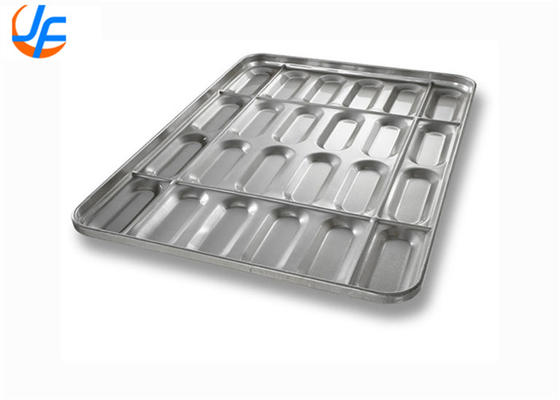 RK Bakeware China-PFA Nonstick Cluster Hot Dog Bun Pan με πλαϊνά τοιχώματα για βιομηχανικά αρτοποιεία