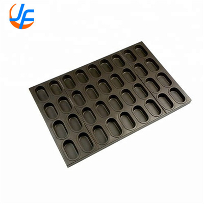RK Bakeware Κίνα- Οβάλ σχήμα Cupcake Muffin Tray Για βιομηχανικό εργοστάσιο κέικ