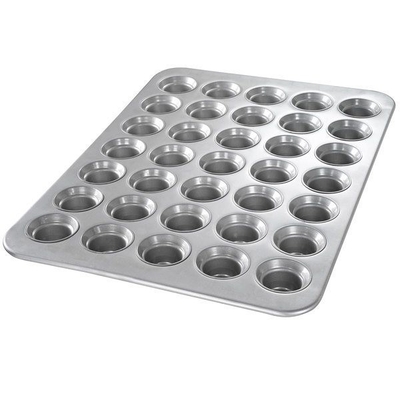 RK Bakeware China Foodservice NSF 24 Cup 5 Oz. Γυαλισμένο Αλουμινωμένο Χάλυβα Jumbo Muffin Pan/Mini Muffin Pan