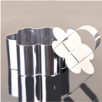RK Bakeware China Foodservice NSF Mini Cooking Flower Cake Κύκλοι από τσίμπα για ψήσιμο, αστείο SS Pasty Cake Ring