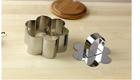 RK Bakeware China Foodservice NSF Mini Cooking Flower Cake Κύκλοι από τσίμπα για ψήσιμο, αστείο SS Pasty Cake Ring