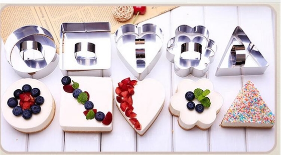 RK Bakeware China Foodservice NSF Triangle Mousse Cake Ring Ατσάλι από ανοξείδωτο χάλυβα Ring Mold Cut Biscuits Cake Bakeware Mold