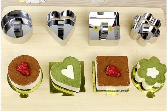 RK Bakeware China Foodservice NSF Dessert Στρογγυλό ατσάλινο δαχτυλίδι κέικ Ασημένιο χρώμα