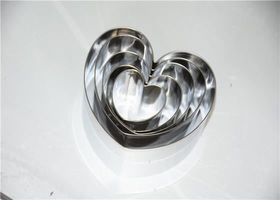 RK Bakeware China Foodservice NSF Ατσάλινο Mousse Cake Ring, Στρογγυλή Καρδιά τετράγωνο Dessert Mousse Ring