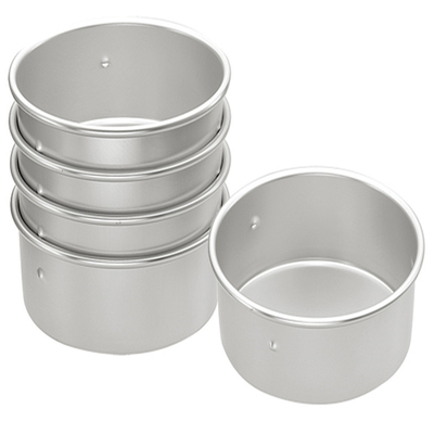 Rk Bakeware Κίνα Στρογγυλό ορθογώνιο αφαιρούμενο ανωδισμένο αλουμίνιο Κουκάκι Μούχλα Κουκάκι Πάνι Κουκάκι Κύπελλο