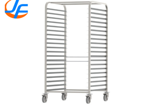 RK Bakeware China Foodservice NSF 600 X 800 Σιδηρουργικό ράφι για ψήσιμο Τρόλες αρτοποιίας Διπλό ράφι φούρνου
