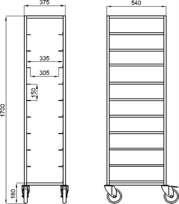 RK Bakeware China Foodservice NSF 600 × 400 mm Φούρνο Φούρνο Φούρνο Φούρνο, Gastronorm Φούρνο από ανοξείδωτο χάλυβα