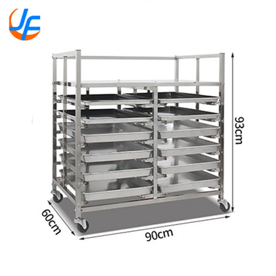 RK Bakeware China-Nesting Commercial Trolley Rack από ανοξείδωτο χάλυβα / Προσαρμοσμένο ράφι ψήσιμου για βιομηχανικά αρτοποιεία