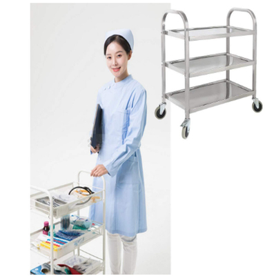 RK Bakeware China Foodservice NSF Winco Suc-30 3-επίπεδο τροφικό φορτηγό από ανοξείδωτο χάλυβα