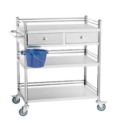 RK Bakeware Κίνα Ιατρικό Νοσοκομείο Φόρεμα Ατσάλι Καροτσάκι Χειρουργική Καροτσάκι με συρτάρια