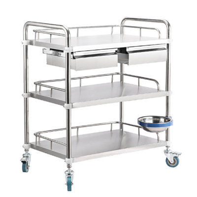 RK Bakeware Κίνα Ιατρικό Νοσοκομείο Φόρεμα Ατσάλι Καροτσάκι Χειρουργική Καροτσάκι με συρτάρια