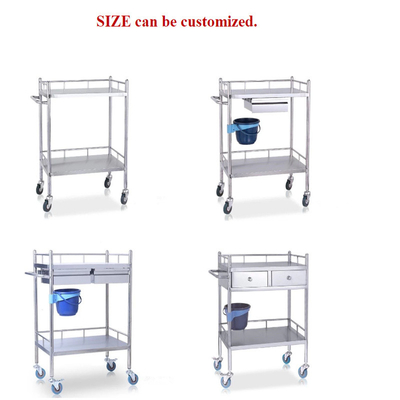 RK Bakeware China Foodservice NSF Ατσάλινο νοσοκομειακό ιατρικό καροτσάκι με συρτάρια